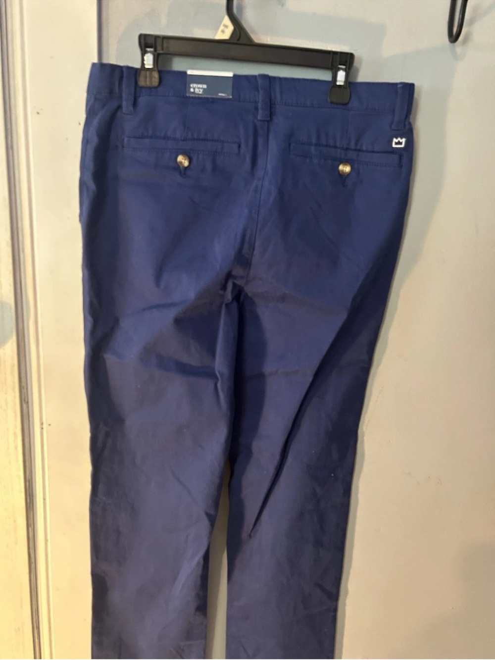 Crown Navy Slim Fit Men's Chinos